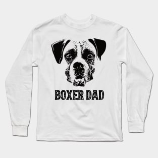 Boxer Dog Dad Long Sleeve T-Shirt